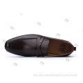 ANAX Hombres Slip on Loafer Zapatos casuales de cuero